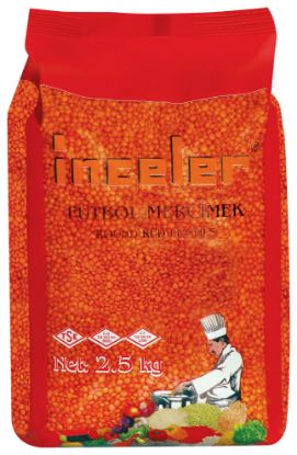 2,5 Kg İnceler Kırmızı Futbol Mercimek resmi